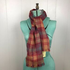 Vintage Paris Accessories, Inc. Soft Plaid Scarf Cozy Fall Winter Scarf
